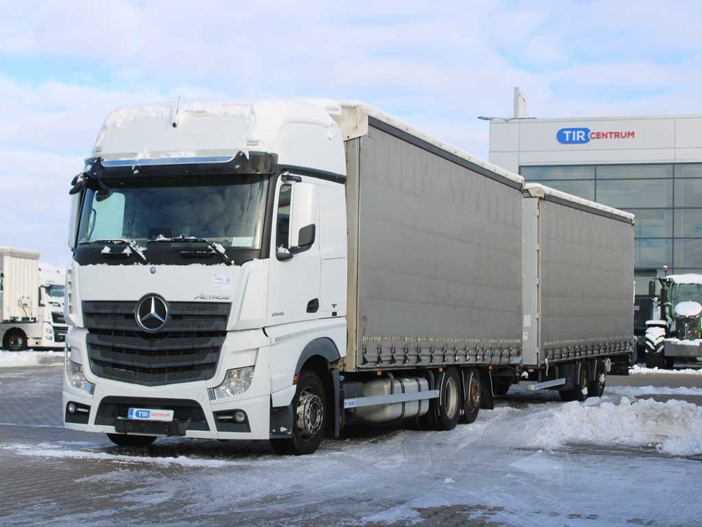 Mercedes-Benz Actros 2545, 6X2, EURO 6, AIR SUSPENSION, DRIVE-THROUGH + PANAV - Camión lona: foto 1 Mercedes-Benz Actros 2545, 6X2, EURO 6, AIR SUSPENSION, DRIVE-THROUGH + PANAV - Camión lona: foto 1