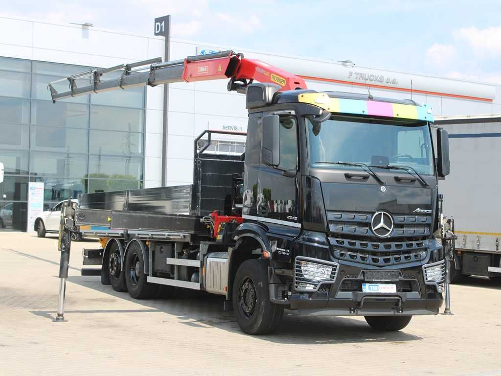 Mercedes-Benz Arocs 2542, 6X2, EURO 6, CAMERA, PALFINGER PK 24 - Camión caja abierta, Camión grúa: foto 2 Mercedes-Benz Arocs 2542, 6X2, EURO 6, CAMERA, PALFINGER PK 24 - Camión caja abierta, Camión grúa: foto 2