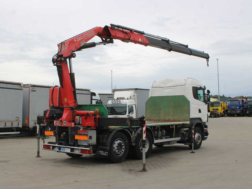 Scania R 500, 6X2, EURO 4, OPTICRUISE, HYDRAULIC ARM FASSI F220A.23 - Camión caja abierta, Camión grúa: foto 4 Scania R 500, 6X2, EURO 4, OPTICRUISE, HYDRAULIC ARM FASSI F220A.23 - Camión caja abierta, Camión grúa: foto 4