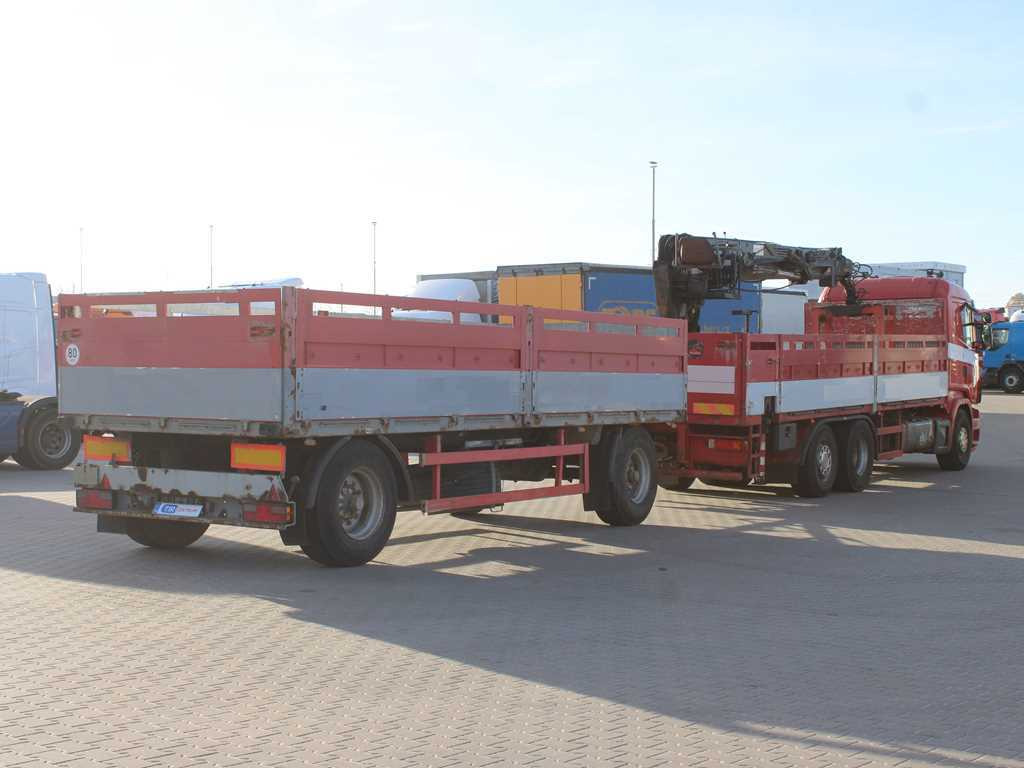 Scania R380, EURO 3, 6X2, LIFT AXLE, HIAB 166K + KOGEL ANBS(1996) - Camión caja abierta, Camión grúa: foto 4 Scania R380, EURO 3, 6X2, LIFT AXLE, HIAB 166K + KOGEL ANBS(1996) - Camión caja abierta, Camión grúa: foto 4