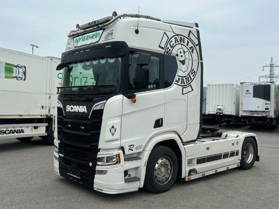 Scania R650 4x2, E6d, Leder, Voll-Luft, Standklima, Schubbodenhydraulik, Opticruse - Cabeza tractora: foto 1 Scania R650 4x2, E6d, Leder, Voll-Luft, Standklima, Schubbodenhydraulik, Opticruse - Cabeza tractora: foto 1