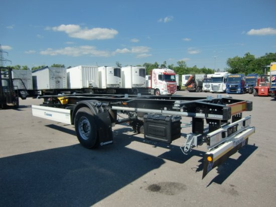 Krone 1-Achs Lafette Krone Achse, Heckabstützung, - Remolque portacontenedore/ Intercambiable: foto 4 Krone 1-Achs Lafette Krone Achse, Heckabstützung, - Remolque portacontenedore/ Intercambiable: foto 4