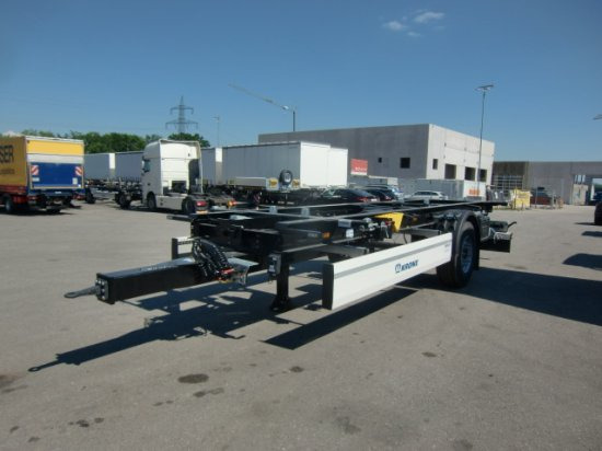 Krone 1-Achs Lafette Krone Achse, Heckabstützung, - Remolque portacontenedore/ Intercambiable: foto 1 Krone 1-Achs Lafette Krone Achse, Heckabstützung, - Remolque portacontenedore/ Intercambiable: foto 1