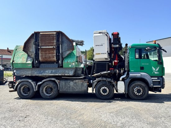 MAN TGS 35.540 8x4 mit Komptech-Zusatzeinheit - Maquinaria forestal, Camión: foto 4 MAN TGS 35.540 8x4 mit Komptech-Zusatzeinheit - Maquinaria forestal, Camión: foto 4