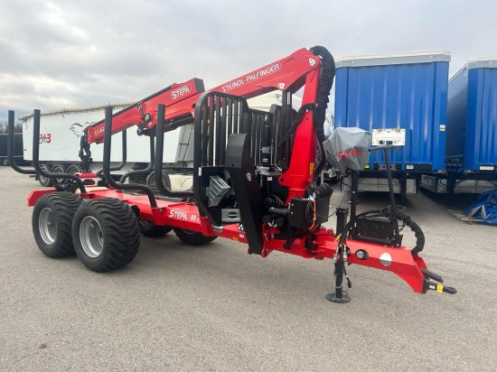 STEPA M-16 Forstanhänger mit Steindl Palfinger Forstkran L, 2-Achsig 4- Rungenpaare - Remolque forestal: foto 1 STEPA M-16 Forstanhänger mit Steindl Palfinger Forstkran L, 2-Achsig 4- Rungenpaare - Remolque forestal: foto 1