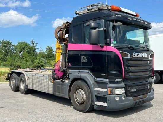 Scania R580 6x2, Schrottkran, E6, Lenk-Lift-Achse - Camión multibasculante, Camión grúa: foto 3 Scania R580 6x2, Schrottkran, E6, Lenk-Lift-Achse - Camión multibasculante, Camión grúa: foto 3