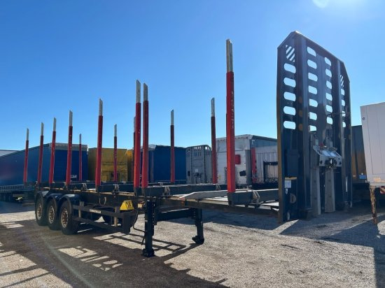 Schwarzmüller Holzauflieger, 8 Rungenpaare, SAF-Achsen, Liftachse - Semirremolque maderero: foto 3 Schwarzmüller Holzauflieger, 8 Rungenpaare, SAF-Achsen, Liftachse - Semirremolque maderero: foto 3