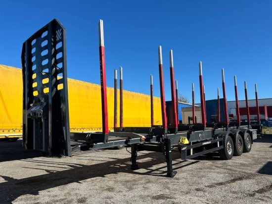 Schwarzmüller Holzauflieger, 8 Rungenpaare, SAF-Achsen, Liftachse - Semirremolque maderero: foto 1 Schwarzmüller Holzauflieger, 8 Rungenpaare, SAF-Achsen, Liftachse - Semirremolque maderero: foto 1