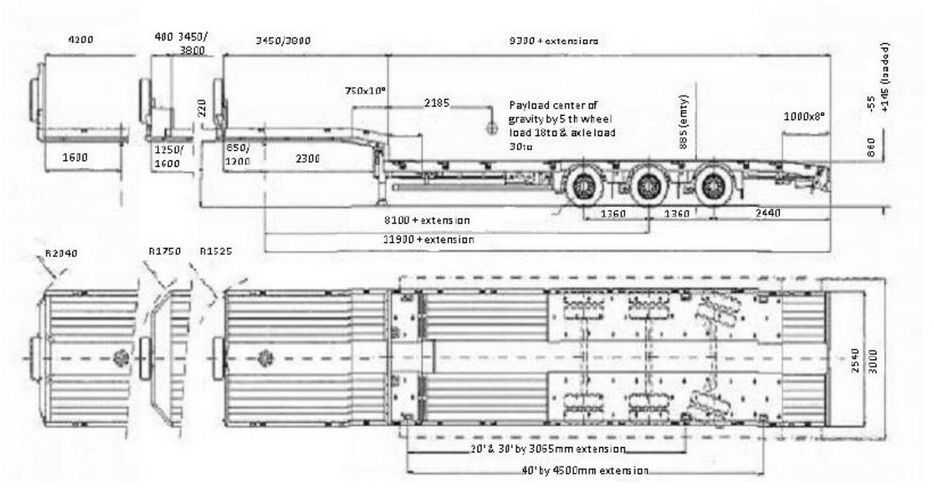 Faymonville MAX Trailer 3-Achs-Tele-Semi-Sattelauflieger  - Semirremolque góndola rebajadas: foto 4 Faymonville MAX Trailer 3-Achs-Tele-Semi-Sattelauflieger  - Semirremolque góndola rebajadas: foto 4