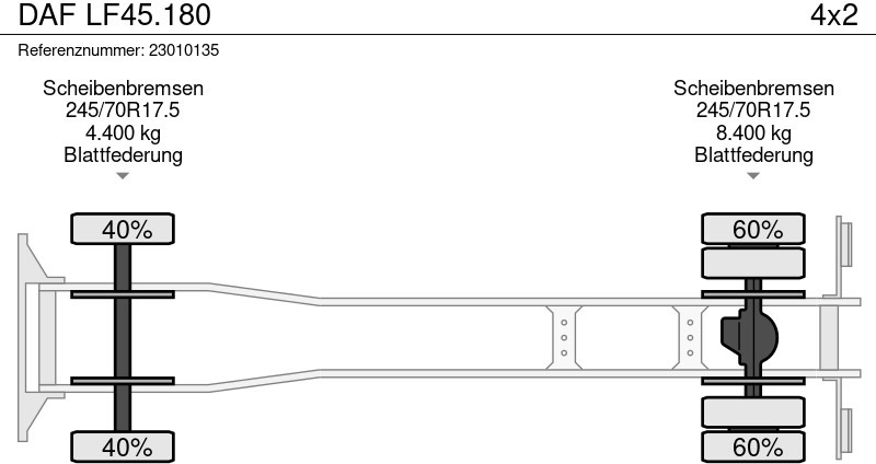 Camión caja cerrada DAF LF45.180: foto 12 Camión caja cerrada DAF LF45.180: foto 12