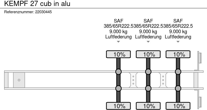 Semirremolque volquete Kempf 27 cub in alu: foto 13