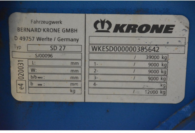 Semirremolque portacontenedore/ Intercambiable Krone Polyvalent skelet 20-30-40-45 ft: foto 14 Semirremolque portacontenedore/ Intercambiable Krone Polyvalent skelet 20-30-40-45 ft: foto 14