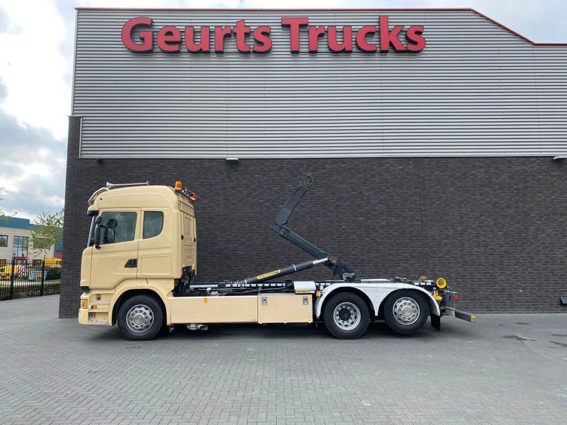 Scania R450 6X2 + PALFINGER HAAKARMSYSTEEM/ABROLLKIPPER/HOOKLIFT - Camión multibasculante: foto 1 Scania R450 6X2 + PALFINGER HAAKARMSYSTEEM/ABROLLKIPPER/HOOKLIFT - Camión multibasculante: foto 1