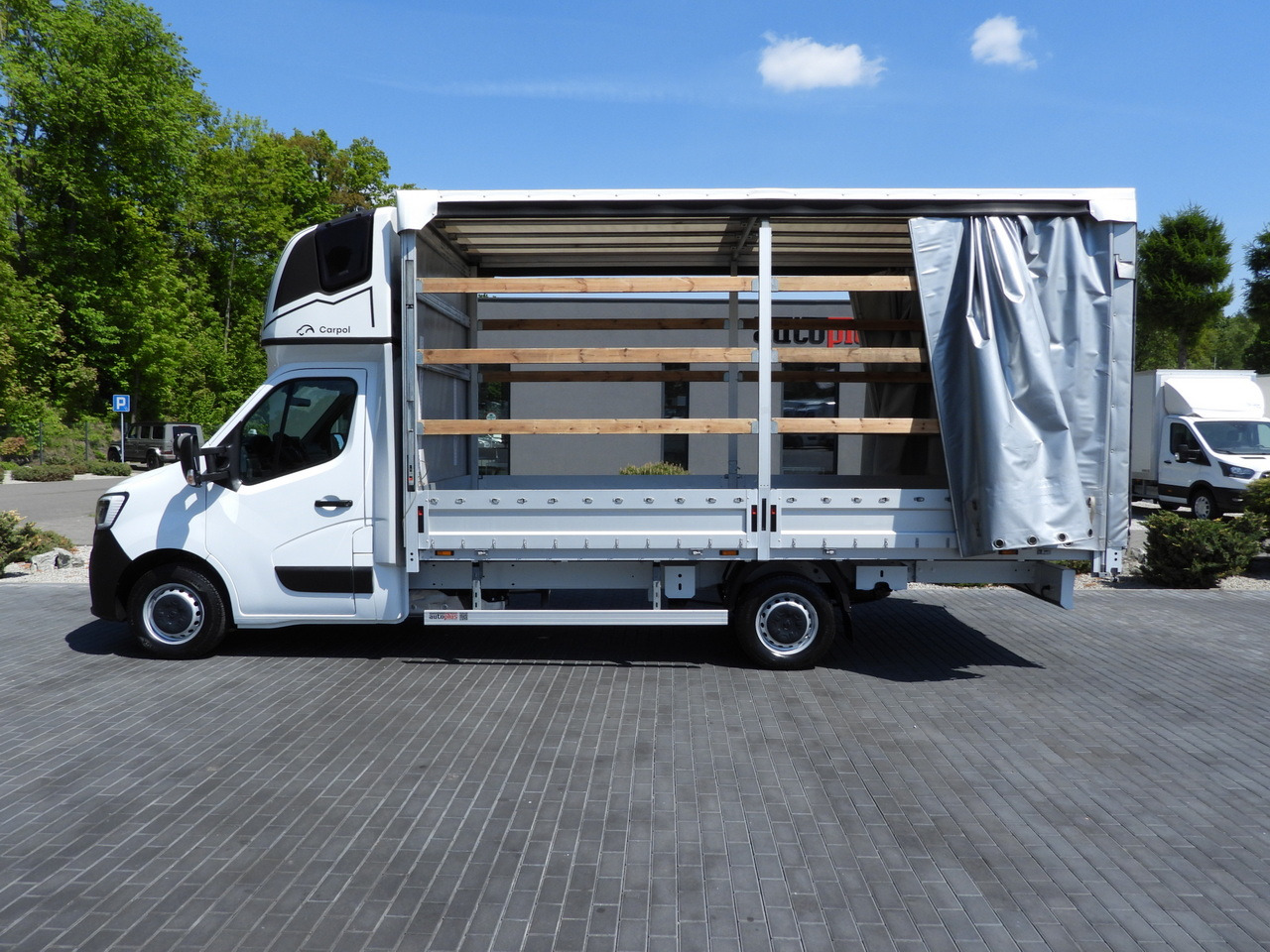 Furgoneta con lona RENAULT MASTER  TARPAULIN 10 PALLETS WEBASTO CRUISE CONTROL LED LIGHTS PNEUMATICS AIR CONDITIONING  165HP: foto 19