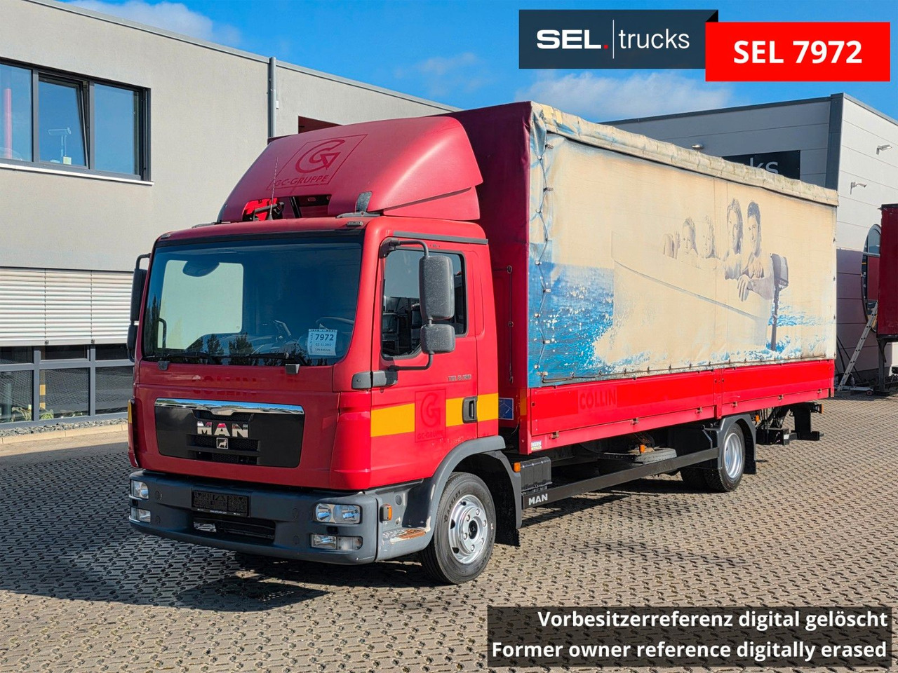 MAN TGL 8.180 4X2 BL / Ladebordwand / Rückfahrkamera - Furgoneta con lona: foto 1 MAN TGL 8.180 4X2 BL / Ladebordwand / Rückfahrkamera - Furgoneta con lona: foto 1