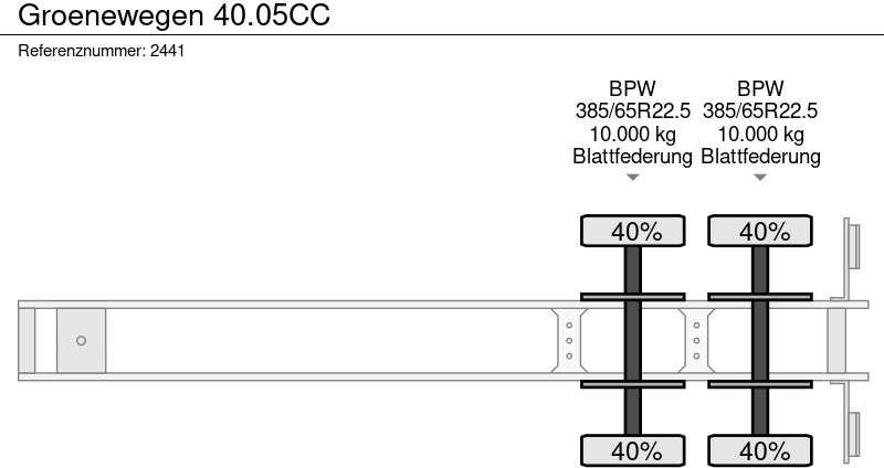 Semirremolque portacontenedore/ Intercambiable Groenewegen 40.05CC: foto 10