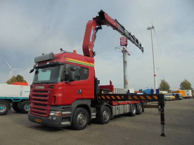 Scania R480 8X2 - Camión caja abierta, Camión grúa: foto 1 Scania R480 8X2 - Camión caja abierta, Camión grúa: foto 1