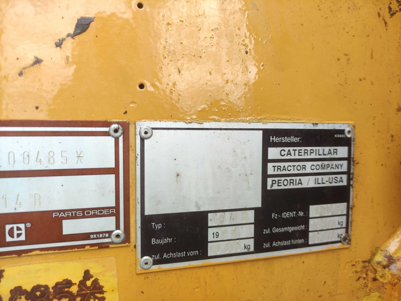 Excavadora de ruedas Caterpillar 214 B wheel excavator: foto 7