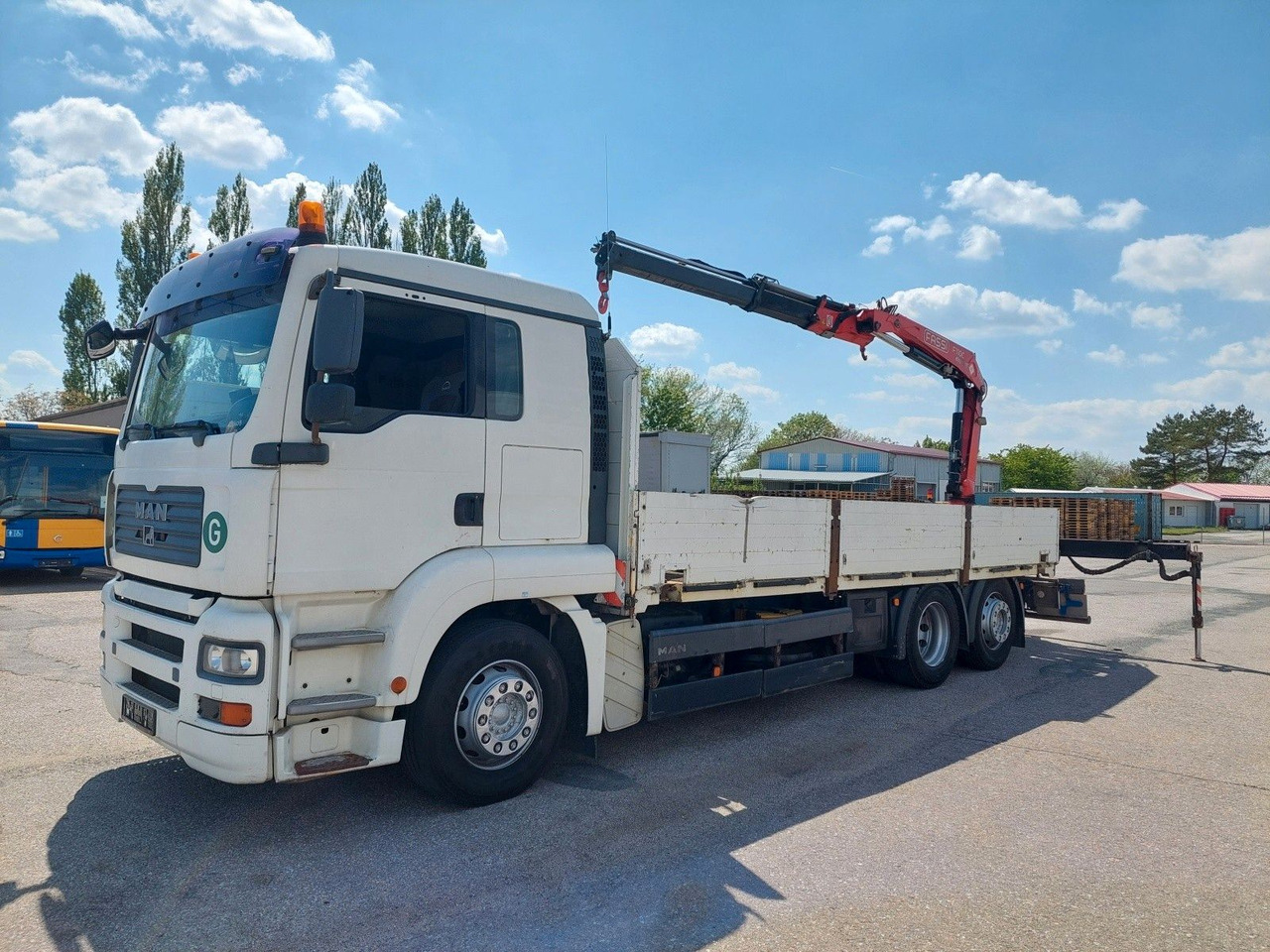MAN GA 26.320 6X2-2 BL + Kran Fassi F110AC22 - Camión caja abierta, Camión grúa: foto 1 MAN GA 26.320 6X2-2 BL + Kran Fassi F110AC22 - Camión caja abierta, Camión grúa: foto 1