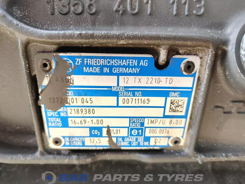 DAF CF Euro 6 - Caja de cambios para Camión: foto 5 DAF CF Euro 6 - Caja de cambios para Camión: foto 5