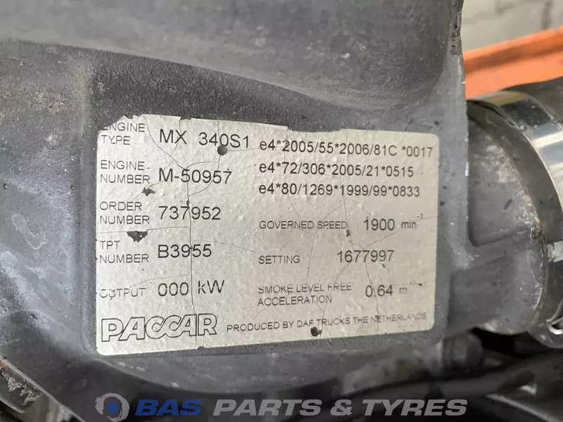 DAF CF85 Euro 4-5 - Motor para Camión: foto 5 DAF CF85 Euro 4-5 - Motor para Camión: foto 5