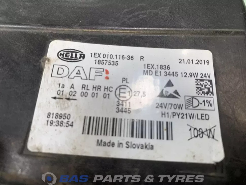 DAF XF106 Koplamp Rechts 1857535 - Faro delantero para Camión: foto 3 DAF XF106 Koplamp Rechts 1857535 - Faro delantero para Camión: foto 3