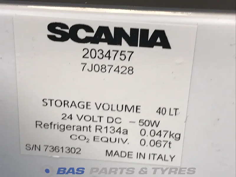 Scania S-Serie NextGen Koelkast Scania 40 Liter 2706575 - Recambio para Camión: foto 5 Scania S-Serie NextGen Koelkast Scania 40 Liter 2706575 - Recambio para Camión: foto 5