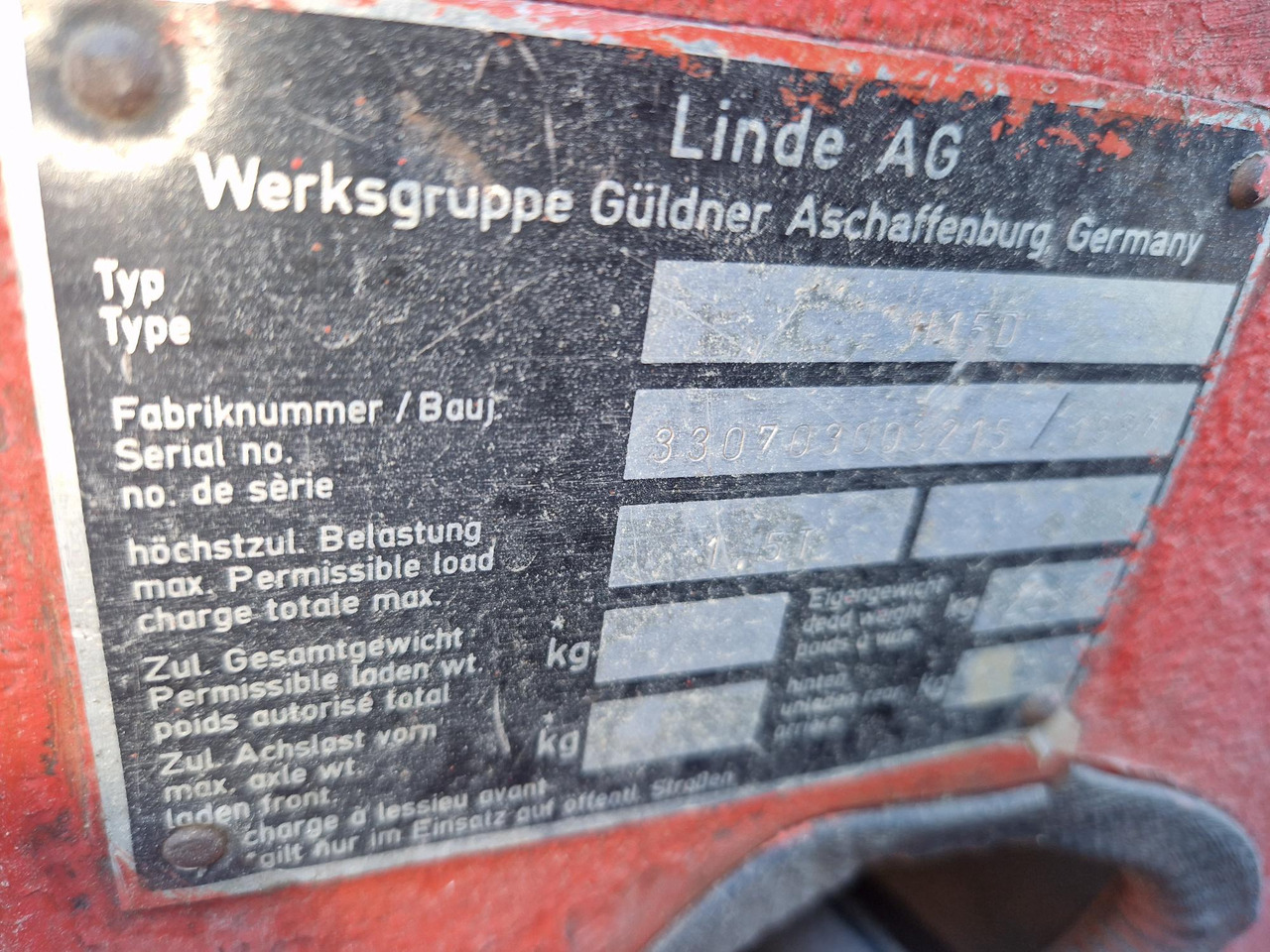 Linde H15D - Carretilla elevadora: foto 5 Linde H15D - Carretilla elevadora: foto 5