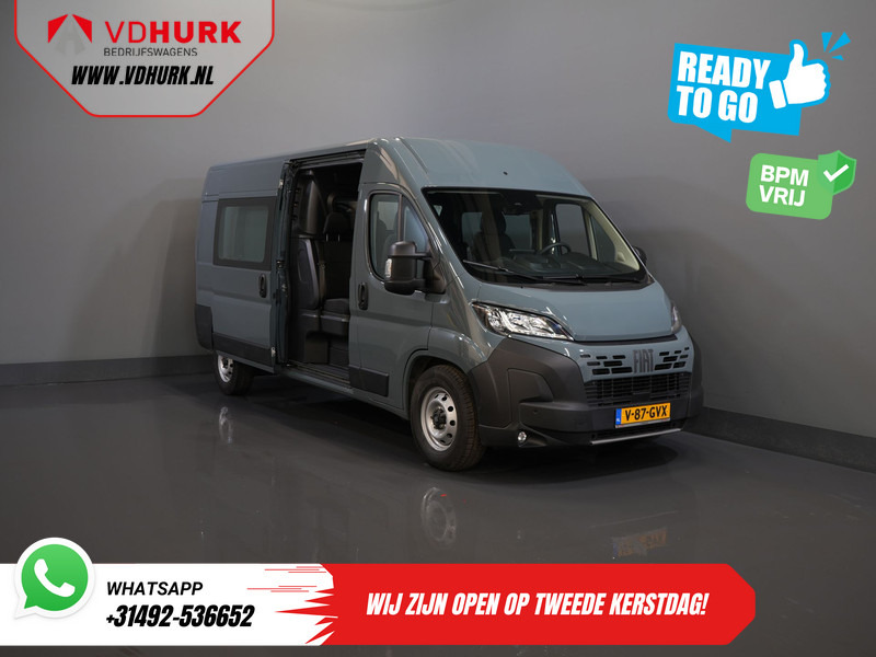 Furgón, Furgoneta combi Fiat Ducato 2.2 MJ 180 pk Aut. L3H2 DC Dubbel Cabine BPM VRIJ! 6 Pers./ 2x Schuifdeur/ Climate/ 2.5t Trekverm./ Cruise/ Camera/ Trekhaak: foto 9