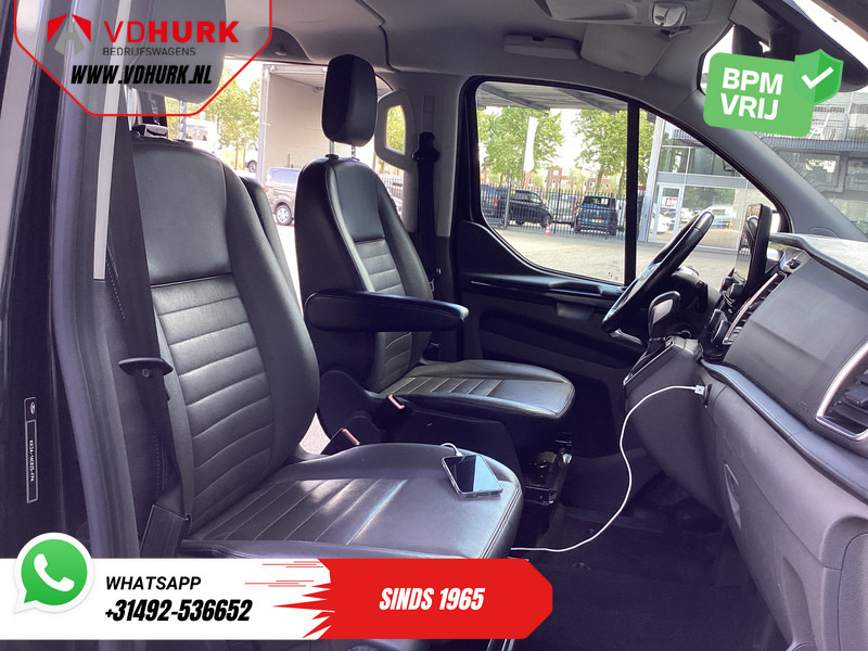 Furgoneta pequeña, Furgoneta combi Ford Transit Custom 2.0 TDCI 170 pk Aut. L2 Limited DC Dubbel Cabine EXPORT ONLY Riem V.V/ Adapt.Cruise/ Bi-Xenon/ Leder/ 2xSchuifdeur/ Elek.Stoel/: foto 10
