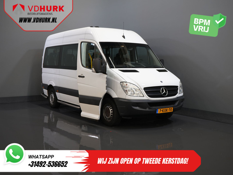 Minibús, Furgoneta de pasajeros Mercedes-Benz Sprinter 313 2.2 CDI Aut. L2H2 € 10.648 Incl. BTW EXPORT Combi/ 9 Persoons/ Kombi/ 9P/ Airco/ Rolstoellift/ Electr. deur/: foto 9
