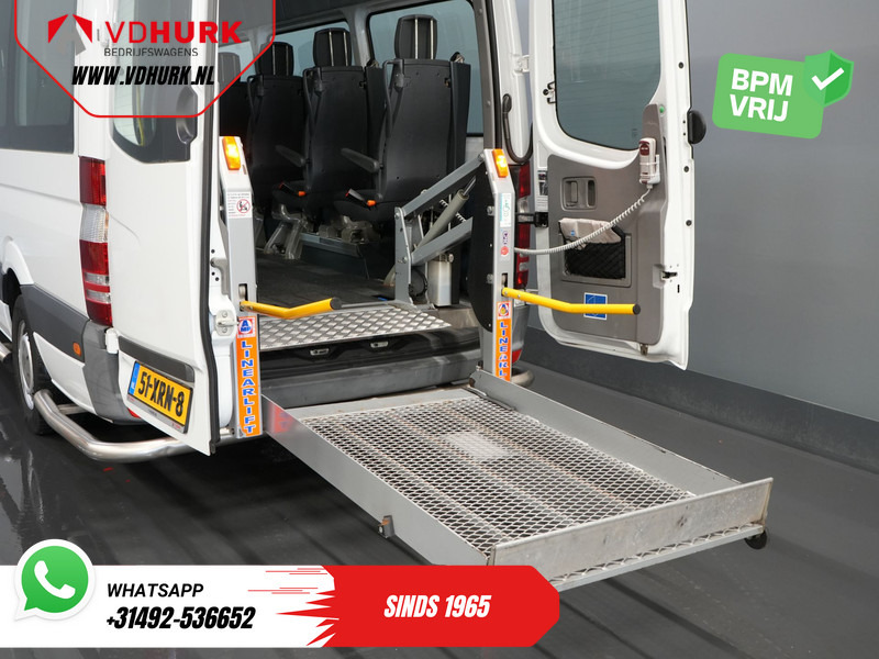Minibús, Furgoneta de pasajeros Mercedes-Benz Sprinter 313 2.2 CDI L3H2 €10.890,- incl BTW (BPM VRIJ) EXPORT Combi/ 9 Persoons/ Kombi/ 9P/ Rearbar/ Sidebars/ Airco/ Rolstoellift: foto 16
