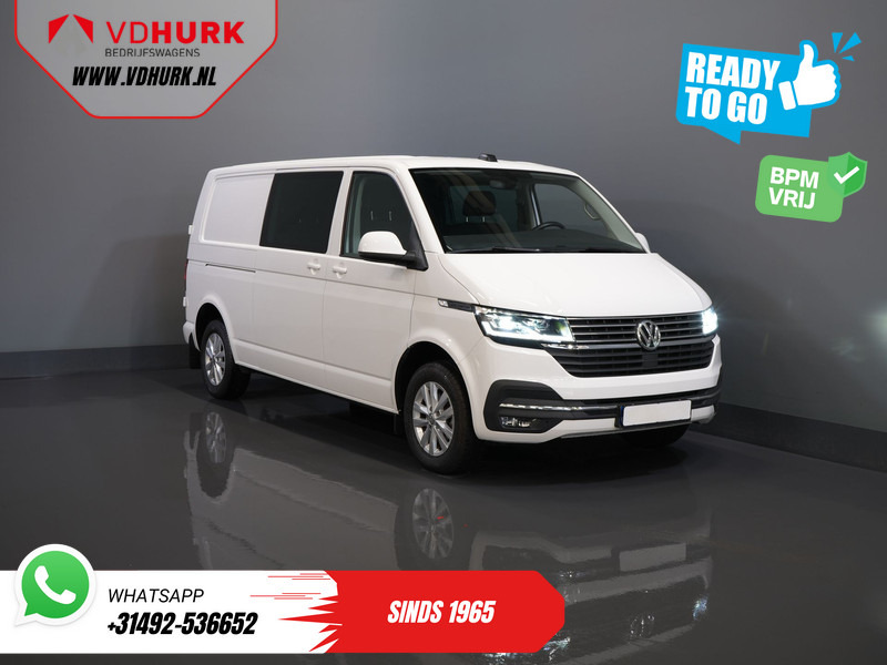 Furgoneta pequeña, Furgoneta combi Volkswagen Transporter 2.0 TDI 150 pk Aut. L2 DC Dubbel Cabine BPM VRIJ! Ready2Go 2xSchuifdeur/ Adapt Cruise/ LED/ Standkachel/ Stoelverw./ Carplay/ Ca: foto 1