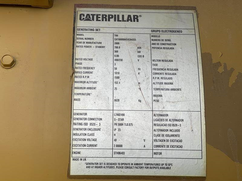 Cat C 18 - 700 - Generador industriale: foto 4 Cat C 18 - 700 - Generador industriale: foto 4