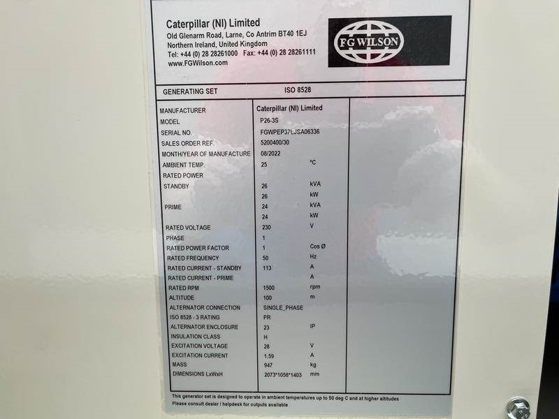 FG Wilson P 26 - 3 S - Generador industriale: foto 5 FG Wilson P 26 - 3 S - Generador industriale: foto 5