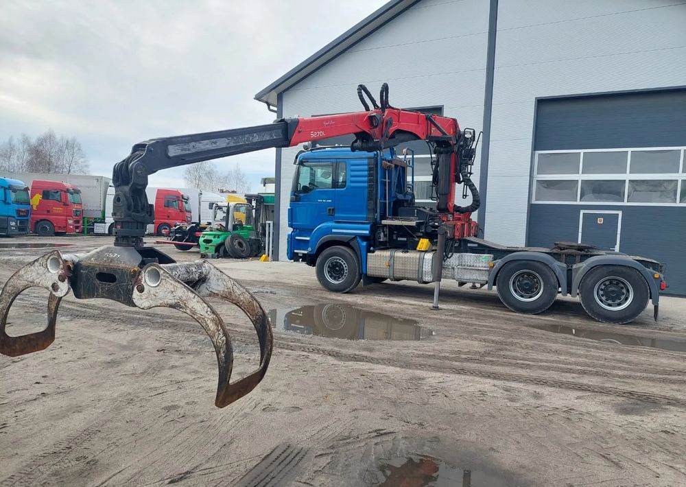 MAN TGS 26-480 6x4 do drewna PALFINGER Epsilon S 270L83 - Cabeza tractora: foto 1 MAN TGS 26-480 6x4 do drewna PALFINGER Epsilon S 270L83 - Cabeza tractora: foto 1