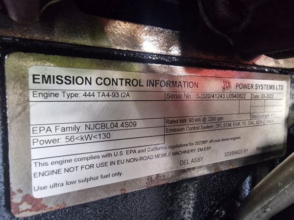 Motor para Maquinaria de construcción JCB 444 TA4-93 L2A Engine (Plant): foto 11