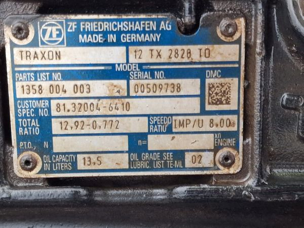 ZF Traxon 12TX2820TO MAN Spec Gearbox - Caja de cambios: foto 2 ZF Traxon 12TX2820TO MAN Spec Gearbox - Caja de cambios: foto 2