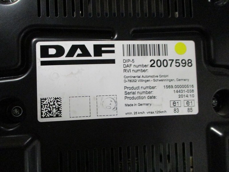 DAF XF106 2007598 INSTRUMENTENPANEEL EURO 6 - Sistema eléctrico para Camión: foto 2 DAF XF106 2007598 INSTRUMENTENPANEEL EURO 6 - Sistema eléctrico para Camión: foto 2