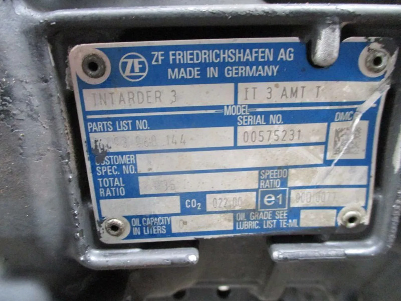 Iveco 5801972447 / 6093060144 // 12TX2011TO // INTARDER 3 ACHTER KANT MODEL 2022 - Caja de cambios para Camión: foto 5 Iveco 5801972447 / 6093060144 // 12TX2011TO // INTARDER 3 ACHTER KANT MODEL 2022 - Caja de cambios para Camión: foto 5