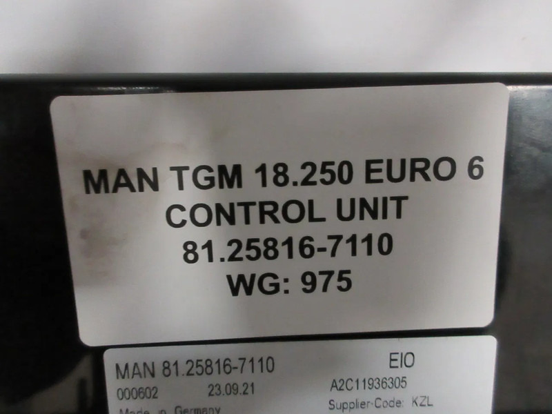 MAN 81.25816-7110 EIO MODULEN MAN TGM 18.250 EURO 6 MODEL 2024 - Sistema eléctrico para Camión: foto 5 MAN 81.25816-7110 EIO MODULEN MAN TGM 18.250 EURO 6 MODEL 2024 - Sistema eléctrico para Camión: foto 5