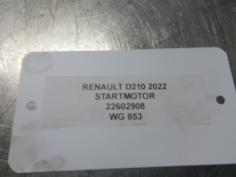 Renault 22602908 STARTMOTOR RENAULT D210 EURO 6 - Arranque para Camión: foto 3 Renault 22602908 STARTMOTOR RENAULT D210 EURO 6 - Arranque para Camión: foto 3