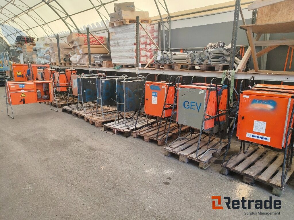 6stk Strømskap 230V 125A - Equipo de construcción: foto 1 6stk Strømskap 230V 125A - Equipo de construcción: foto 1