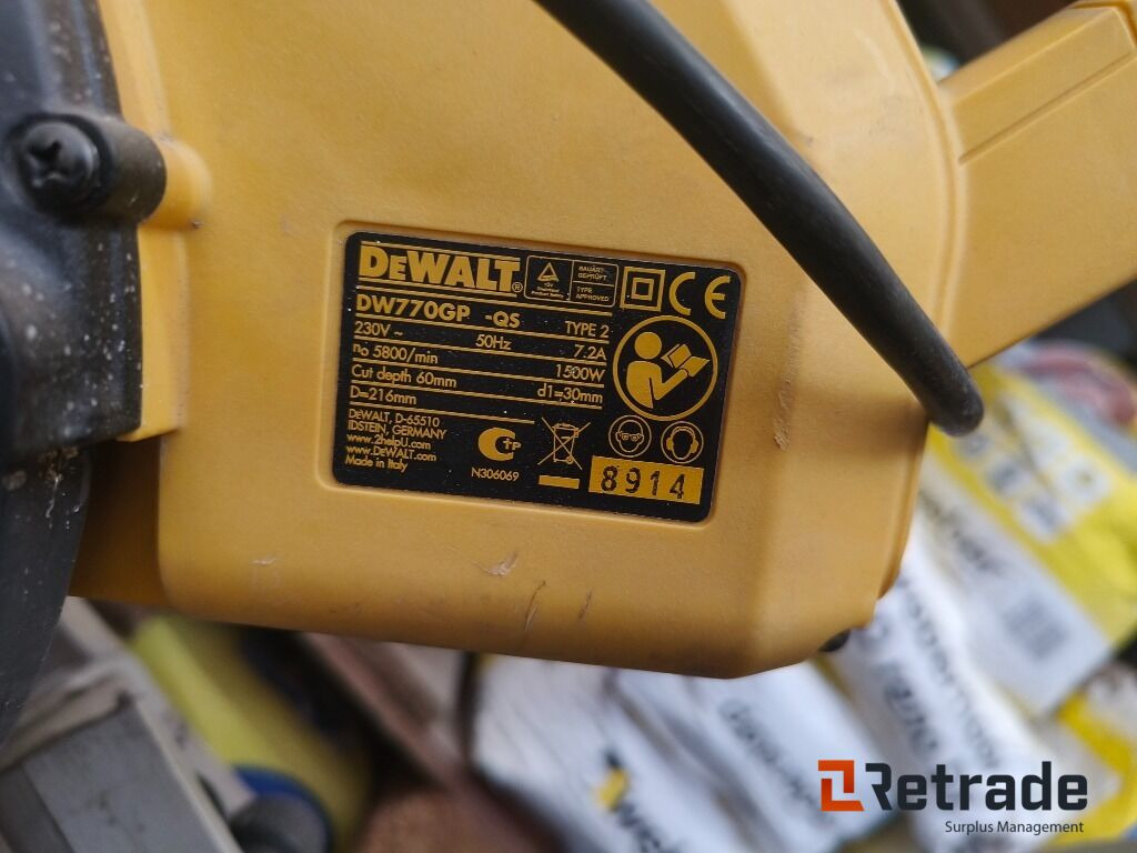 Dewalt Kappsag, 2 Paller, 8stk sager, Nr 1 og 2 - Equipo de construcción: foto 3 Dewalt Kappsag, 2 Paller, 8stk sager, Nr 1 og 2 - Equipo de construcción: foto 3