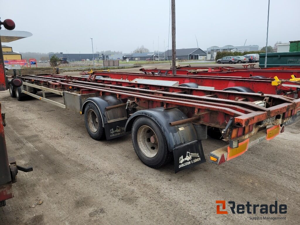 Släpvagn Briab Kilafors 4-axligt lastväxlarsläp - Remolque multilift/ Portacontenedores de cadenas: foto 4 Släpvagn Briab Kilafors 4-axligt lastväxlarsläp - Remolque multilift/ Portacontenedores de cadenas: foto 4