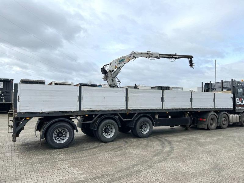 Pacton T3-003 Brick Trailer - Kennis 16000-R Crane - Semirremolque plataforma/ Caja abierta: foto 4 Pacton T3-003 Brick Trailer - Kennis 16000-R Crane - Semirremolque plataforma/ Caja abierta: foto 4