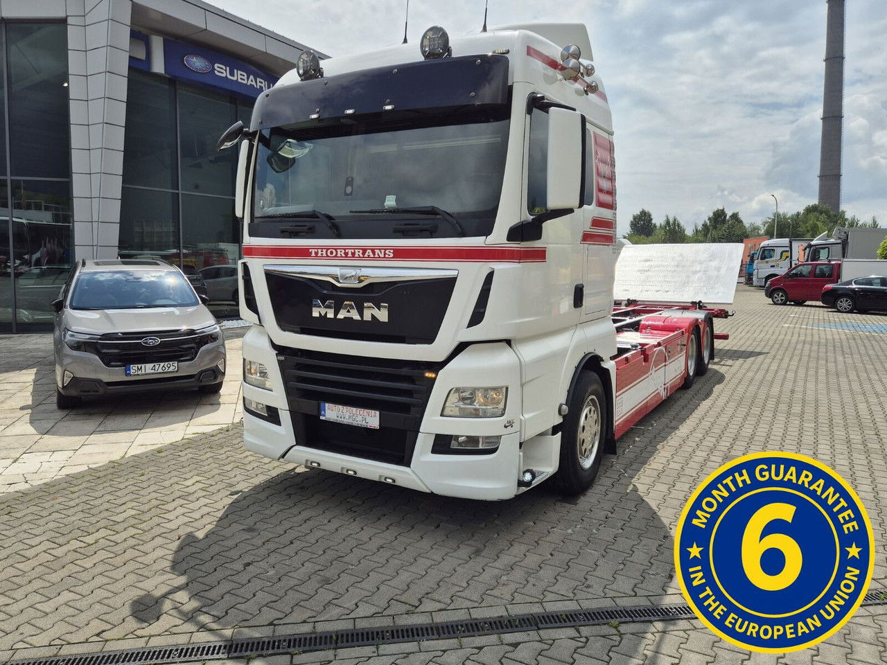 MAN TGX 28 28.420 , 6x2-2 LL + Trailer HFR KM 20 / 1 Owner / E6 /Techni - Camión portacontenedore/ Intercambiable: foto 2 MAN TGX 28 28.420 , 6x2-2 LL + Trailer HFR KM 20 / 1 Owner / E6 /Techni - Camión portacontenedore/ Intercambiable: foto 2