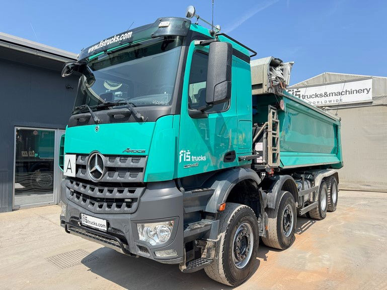 Mercedes-Benz Arocs 3248 8X4 mulda tipper - electric taurpaulin - Camión volquete: foto 1 Mercedes-Benz Arocs 3248 8X4 mulda tipper - electric taurpaulin - Camión volquete: foto 1