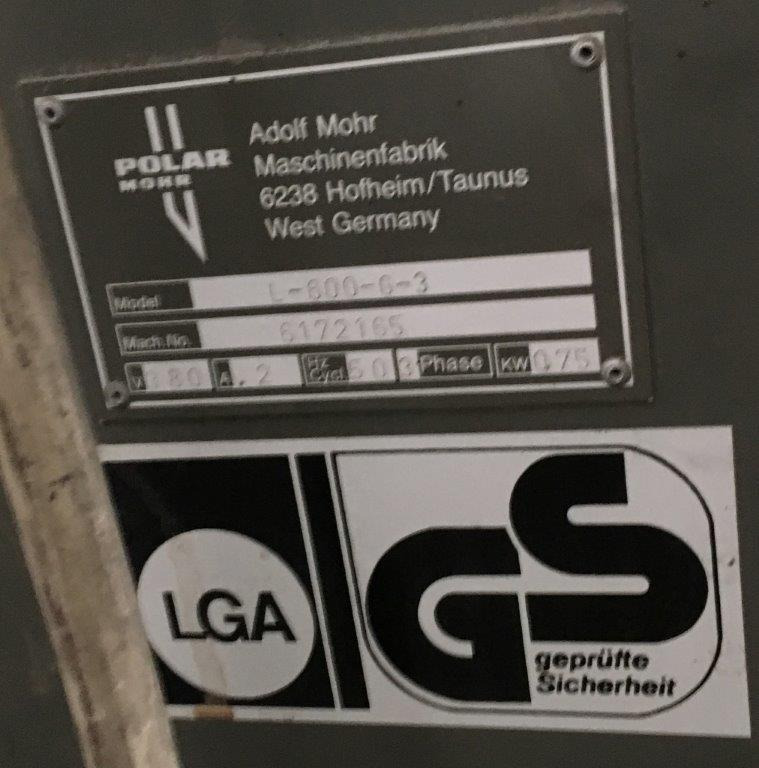 Pilelifter Polar Mohr L 600-G-3 with adjustable Forks - Máquina de impresión: foto 2 Pilelifter Polar Mohr L 600-G-3 with adjustable Forks - Máquina de impresión: foto 2