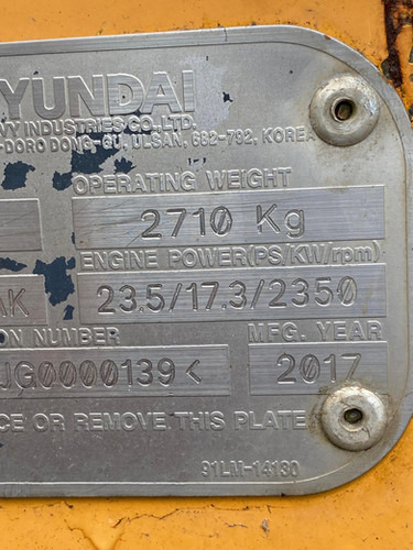 2017 Hyundai R25Z-9AK - Excavadora: foto 5 2017 Hyundai R25Z-9AK - Excavadora: foto 5
